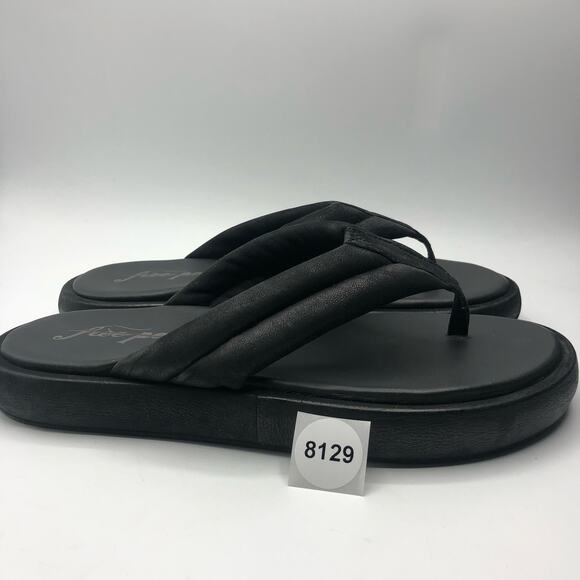 Free People Womens Wonderland Chunky Flip Flop Black Size EU 39 / US 9 - Picture 9 of 9